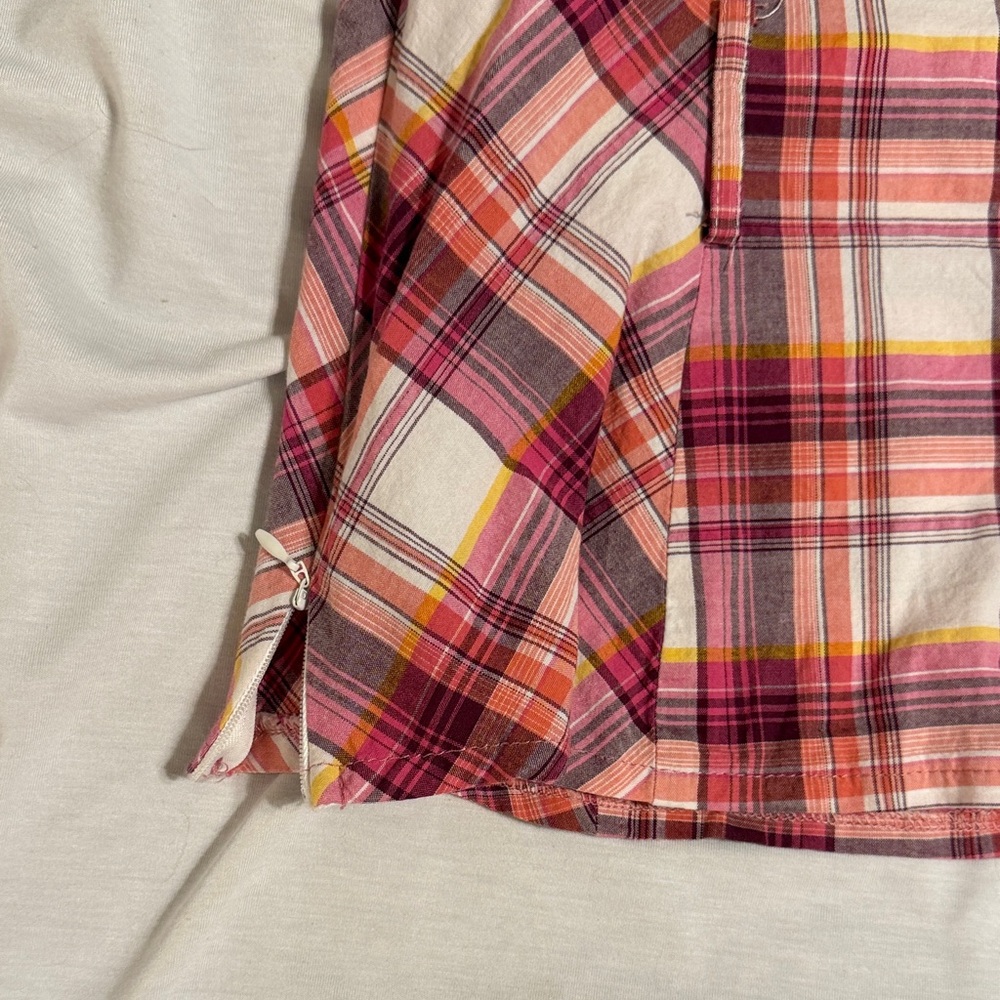 Plaid Pink and White Strappy Top - Picture 3 of 4